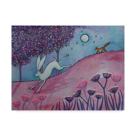Angie Livingstone 'Running Hare' Canvas Art,18x24